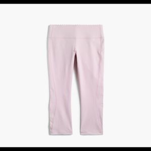 J.Crew New Balance Scalloped Waist Pink Capri Leggings